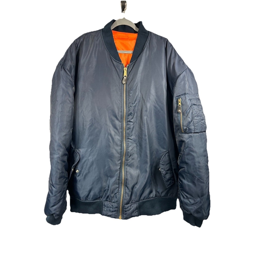 Vintage MA-1 Flayer's Man Intermediate Bomber‎ Jacket Size 5X Military Air Force